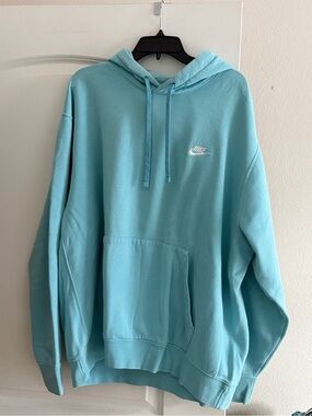 Nike Teal Pullover Hoodie with White Logo